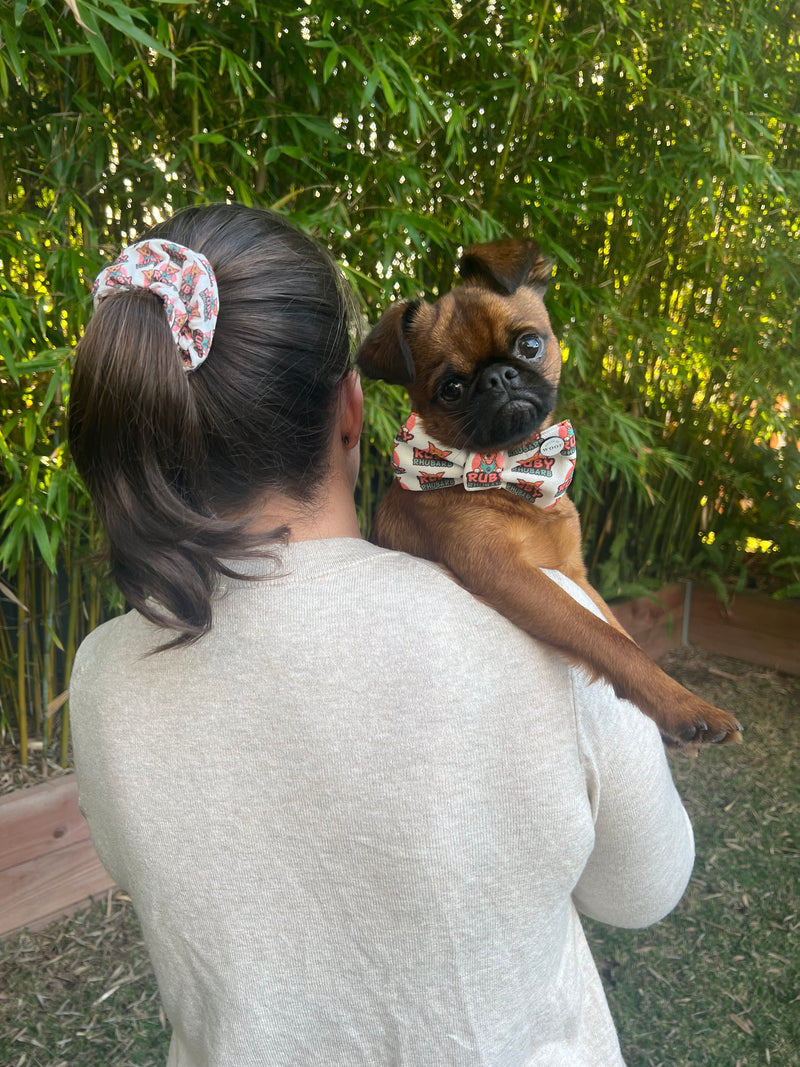 Ruby Rhubarb Scrunchie